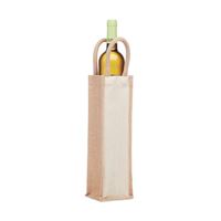 SHOPPER IN JUTA PER BOTTIGLIA DI VINO